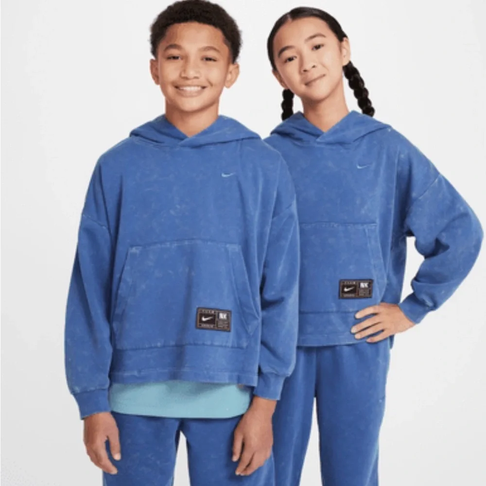 Nike Kids Mystic Navy Fleece Basketball Set - Picture 4 of 5